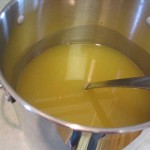 Melted Oils in a Soap Pot