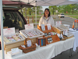 My booth at the Olathe Farmer's Market