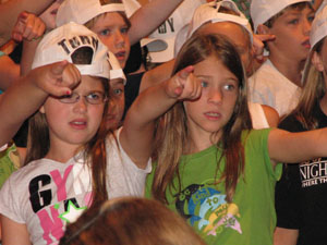 SBO2 My daughter and her friend (mine's the one without a hat)