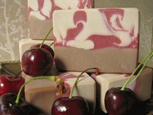 fragrant-handmade-soap-cherries-chestnuts Cherries & Chestnuts Soap by Great Cakes Soapworks