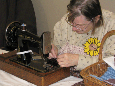 Also sewing...