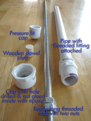 All the tools we used for the 1/2" PVC pipe soap