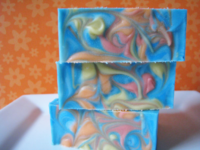 Swirly tops - Caribbean Diva soap