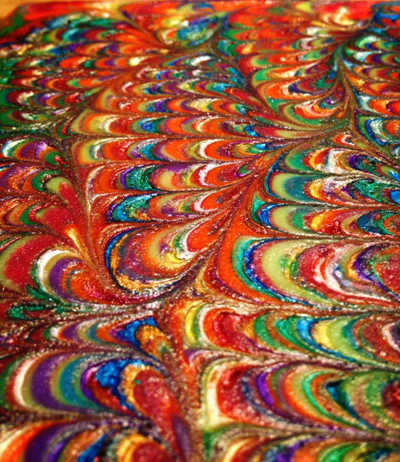 Rainbow Mica Soap by Lisa of Kangaroo Apple Soap Studio