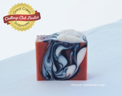 Red Velvet & Cotton soap by Maya Matsuoka