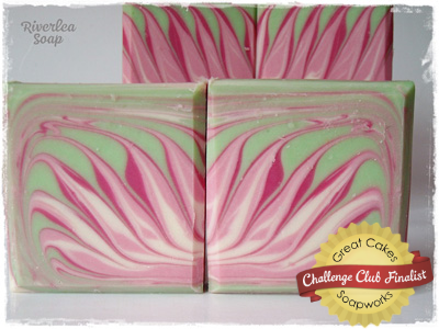 Circling Taiwan Swirl soap by Riverlea Soap