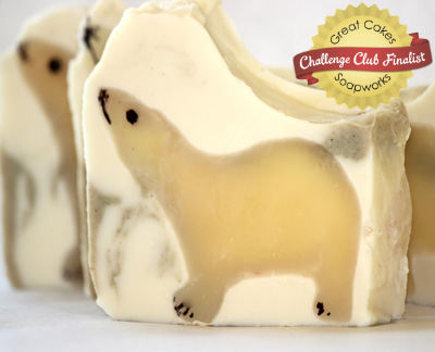 Polar Bear soap by Organza Soaps